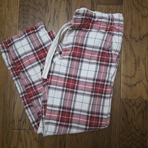 Abercrombie & Fitch Red Plaid Pants sz Large Warm and Heavy